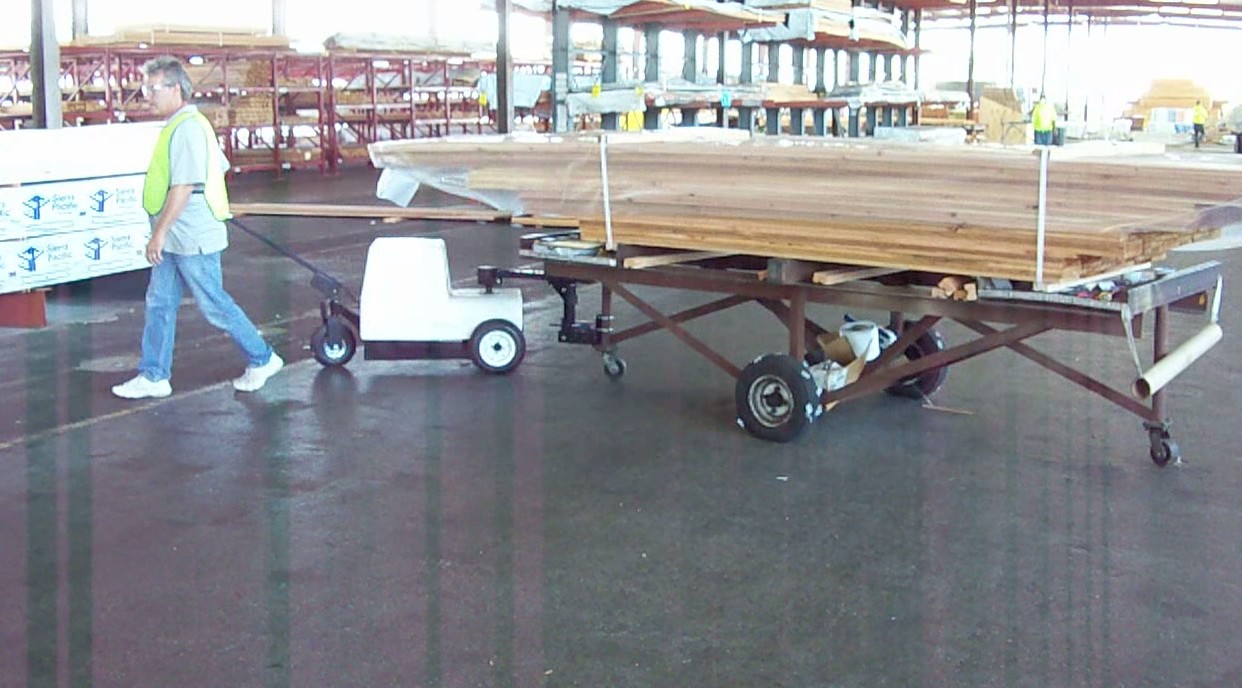 The Cart Mule lumber cart mover adds maneuverability to moving. 